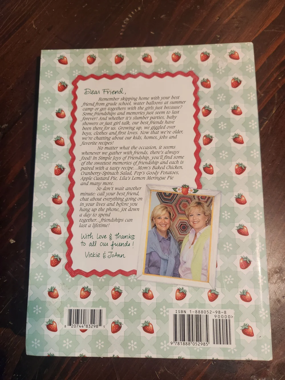 Gooseberry Patch Simple Joys of Friendship Cookbook - Light Blue Cover